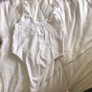 White fashion nova bodysuit